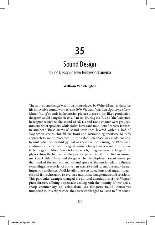 FREEWAY D2 シネマデコーダー PDF) Sound and Music in Film and