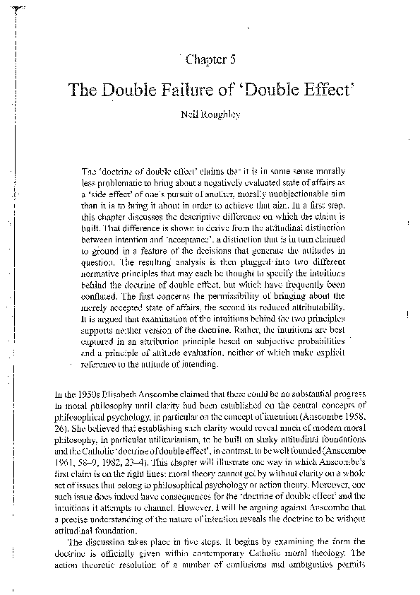 (PDF) The Double Failure of Double Effect