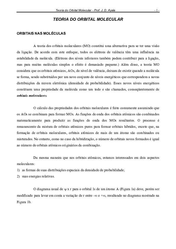  pdf teoria do orbital molecular teoria do orbital molecular
