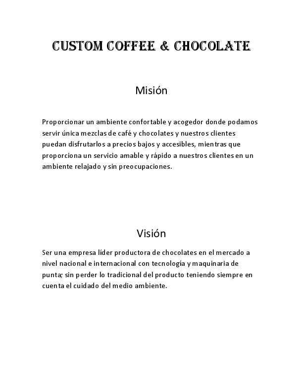 (DOC) Custom Coffee & Chocolate Ryuk Avila Academia.edu