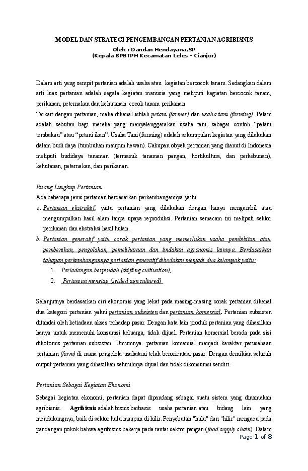 Strategi Pengembangan Karier di BUMN Pertanian