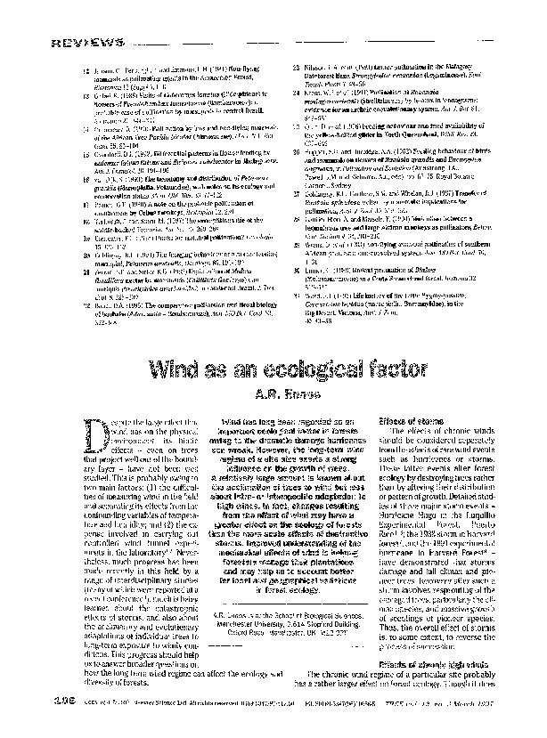  PDF Wind As An Ecological Factor Roland Ennos Academia edu