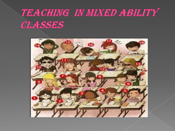 (PPT) Teaching in mixed ability classes