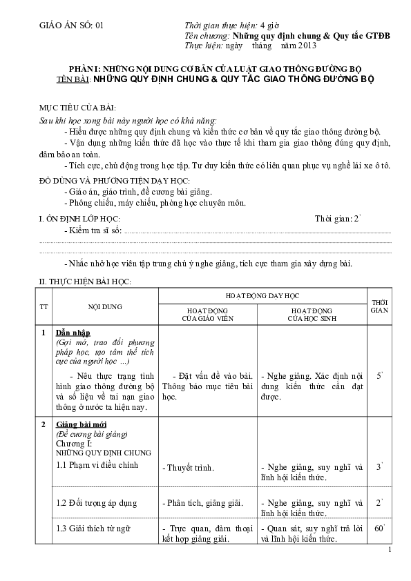 First page of “GIAO AN PHAP LUAT GTDB”