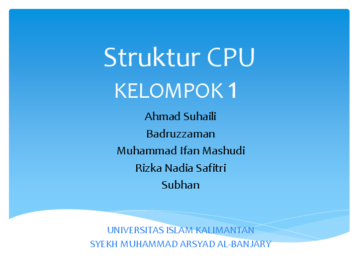 (PPT) contoh makalah organisasi komputer AKHMAD SUBAHANI
