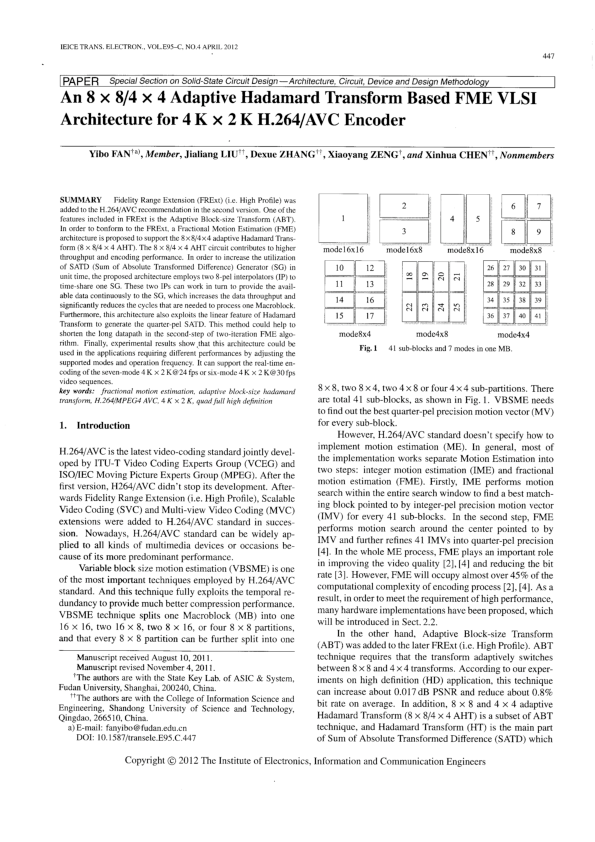 (PDF) hadamard transform
