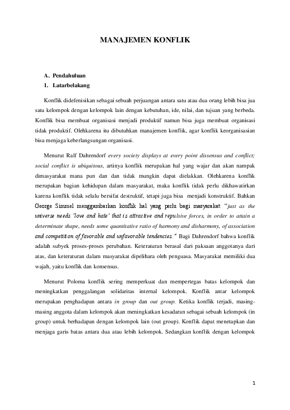 Doc Manajemen Konflik Fridiyanto Yanto Academia Edu