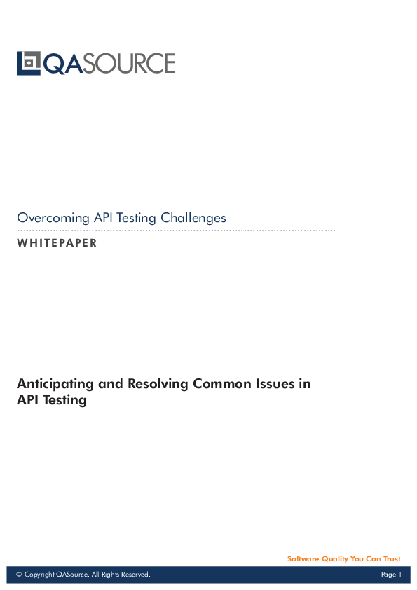 (PDF) Anticipating and Resolving Common Issues in API Testing ...
