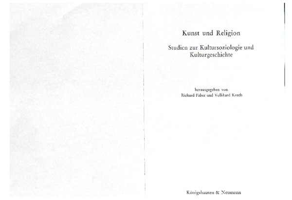 (PDF) CancikKirschbaum_1999_Religionsgeschichte oder Kulturgeschichte