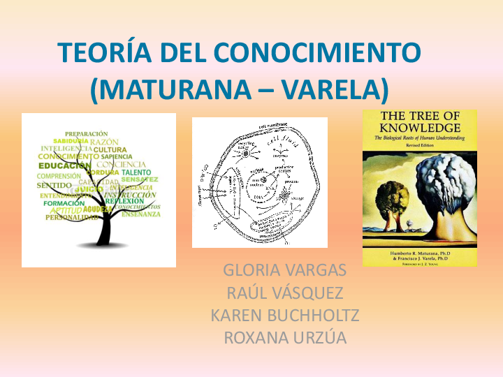 Teoria de la autopoiesis maturana y varela