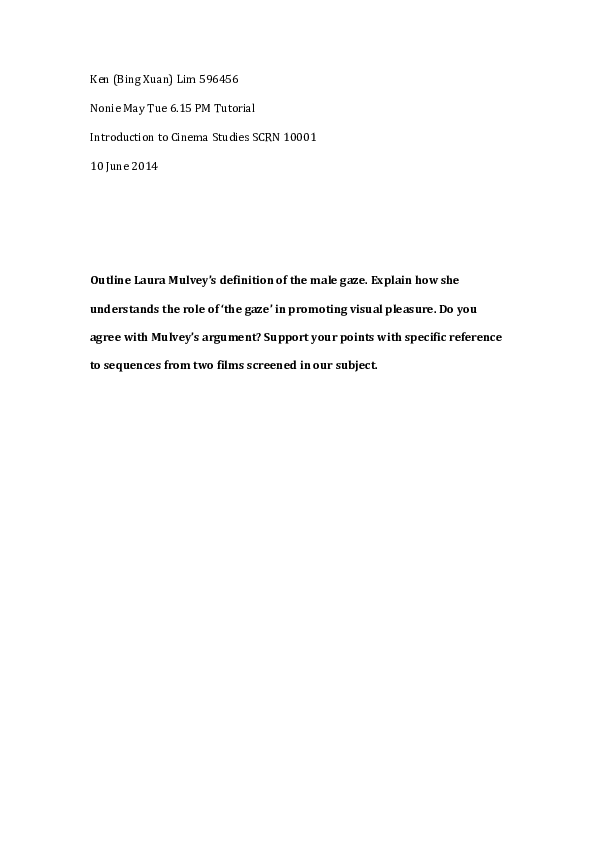 Examples of male gaze in everyday life picture