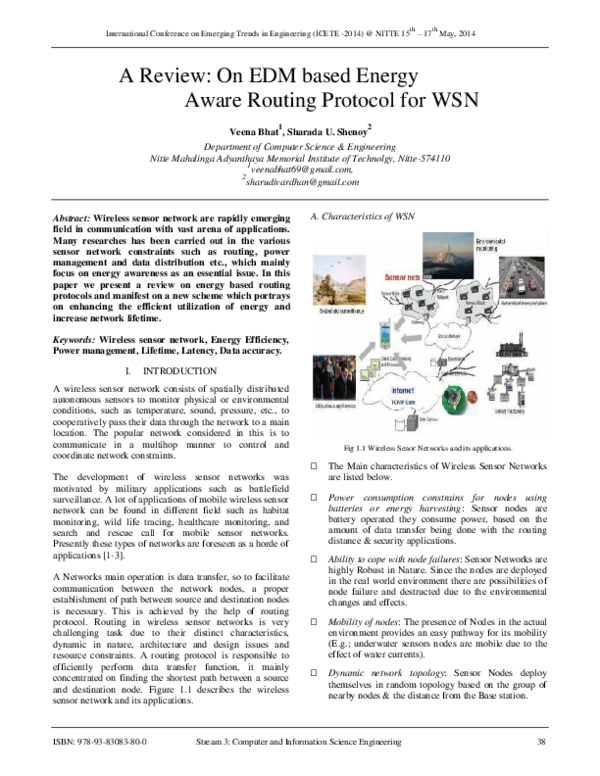 (PDF) A Review: On EDM based Energy Aware Routing Protocol for WSN