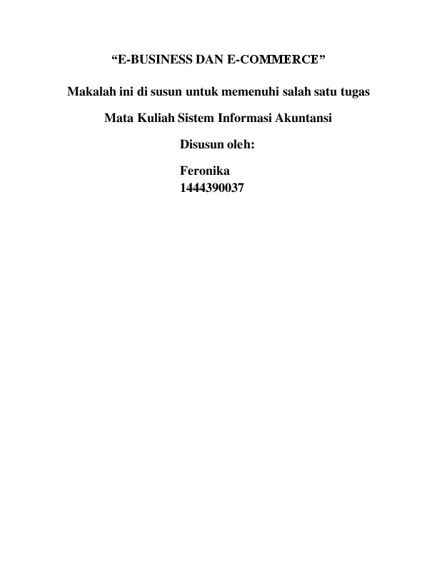 Doc E Business And E Commerce Fero Nika Ika Academia Edu