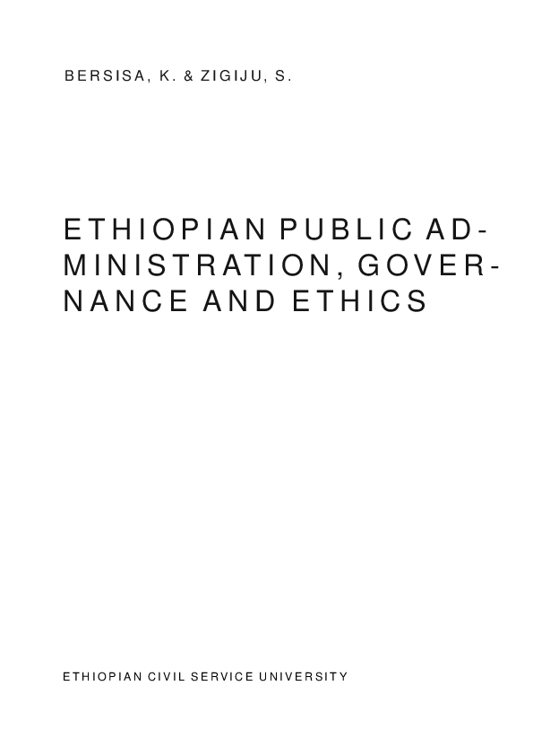 (PDF) Ethiopian Public Administration, Governance and Ethics Teshale