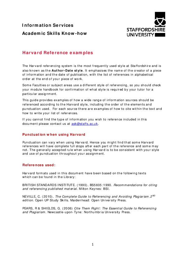 (PDF) referencing styles