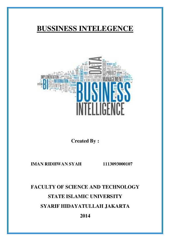(PDF) Bussiness Intelegence ( Intelijen Bisnis )