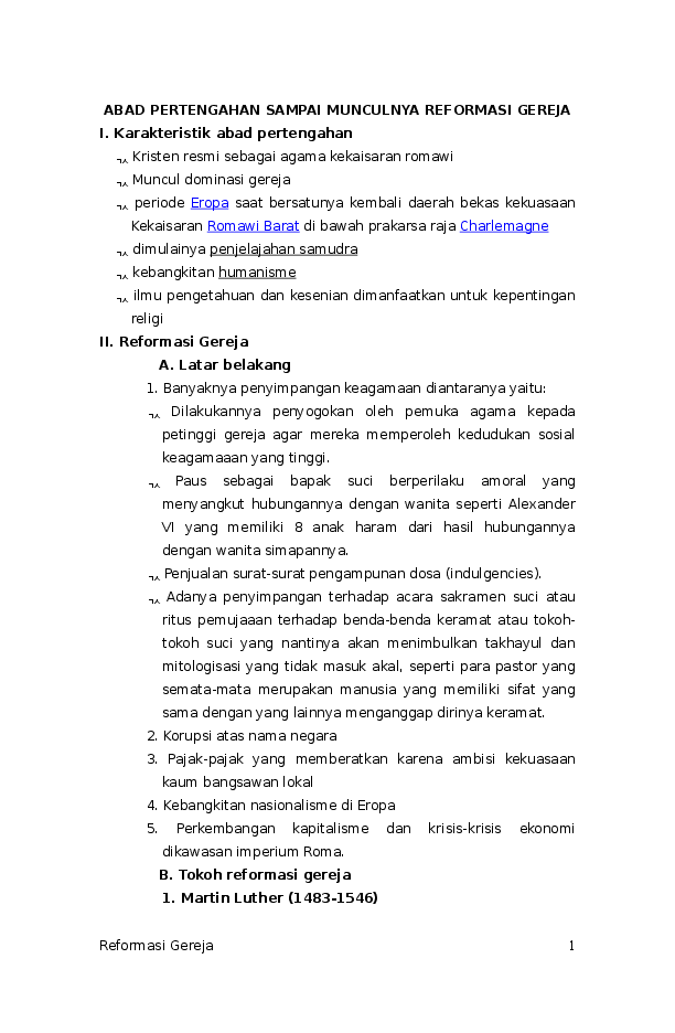 Pertanyaan Tentang Reformasi Gereja Guru