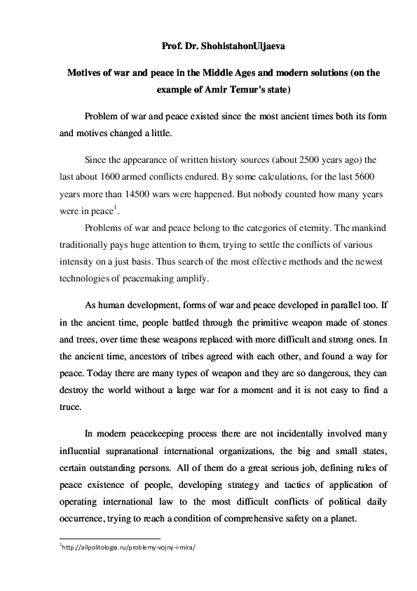 Essays effects of war picture