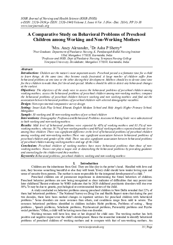 Sample case study of a child with behavioral problems image