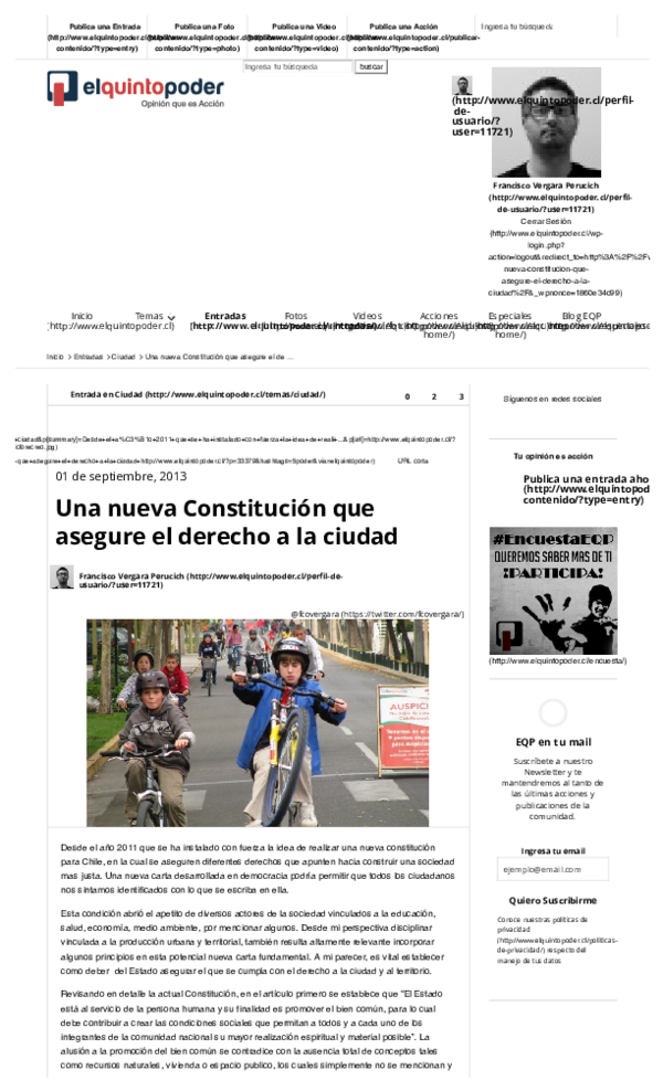 (PDF) Una nueva Constitución que asegure el derecho a la ciudad