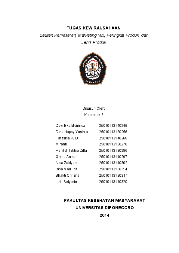 Pdf Bauran Pemasaran Marketing Mix Peringkat Produk Dan Jenis Produk V2 Achmad Rizki Azhari Academia Edu