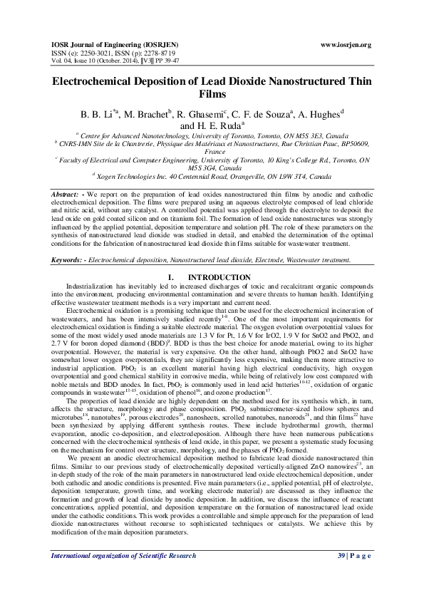 Pdf Iosr Journal Of Engineering Iosr Jen