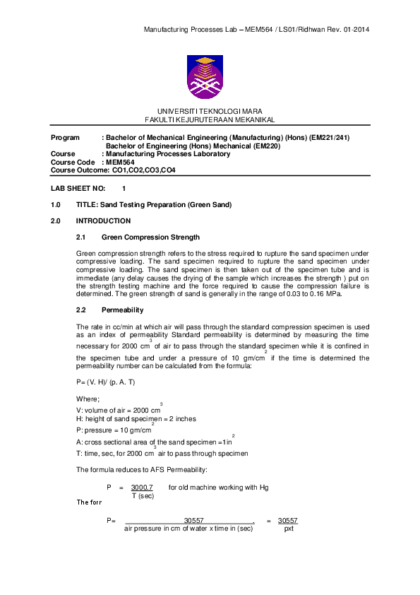 (PDF) 1 0-lab sheet Foundry 1