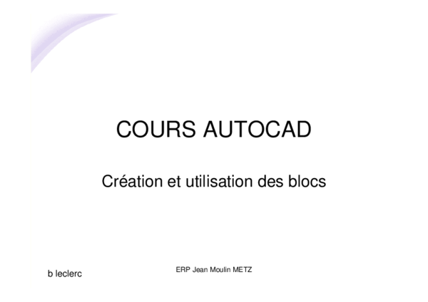 Pdf Comment Utiliser Lautocad Ing Steeve Academiaedu