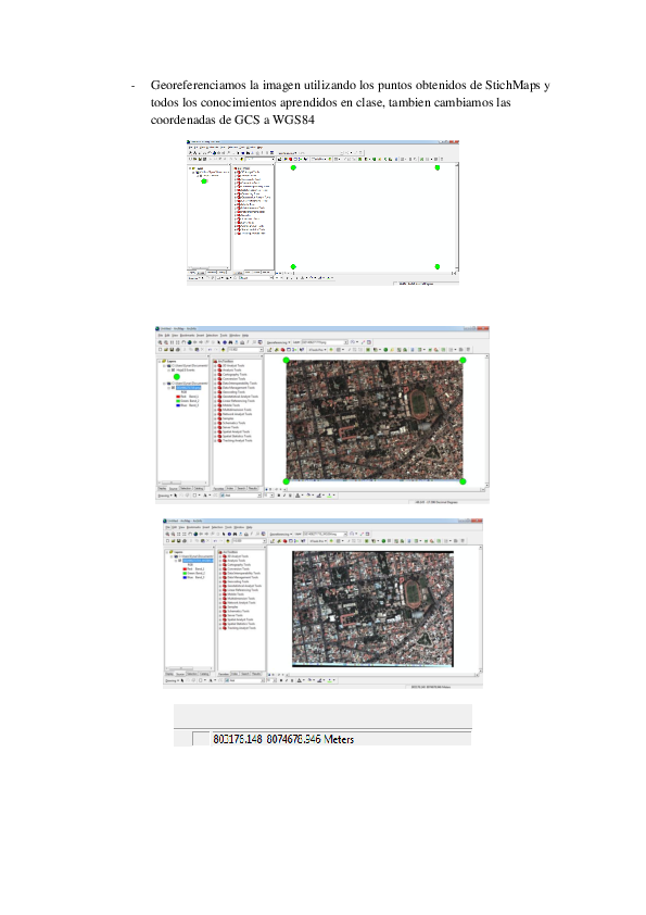 (DOC) Georeferenciamos la imagen utilizando los puntos obtenidos de ...