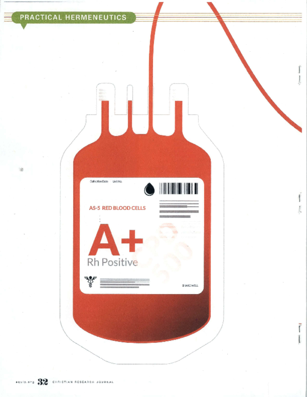 (PDF) Jehovah's Witnesses and Blood Transfusions Their Use of