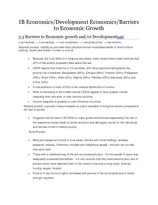 (DOC) BARRIERS TO ECONOMIC DEVELOPMENT Gordon Dakuu N Academia.edu