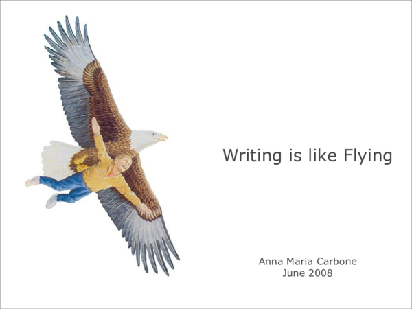 (PDF) Writing is like Flying
