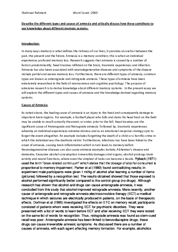 Dissociative amnesia example picture