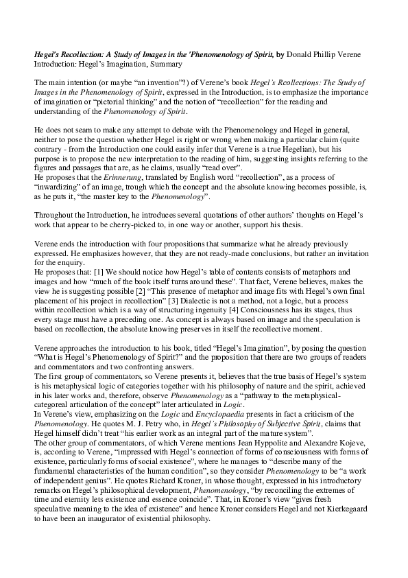 Recollection essay summary 08 picture