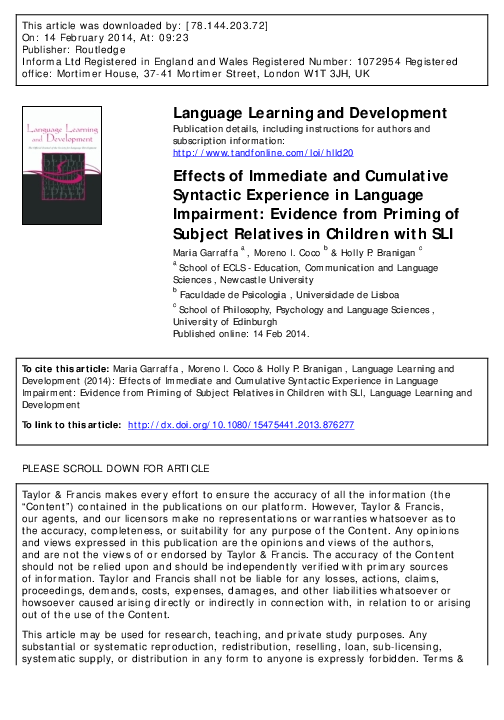 Definition of syntactic processing image