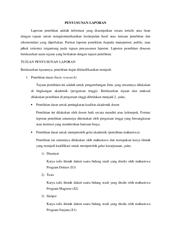 Contoh Laporan Karya Ilmiah Pdf Nusagates