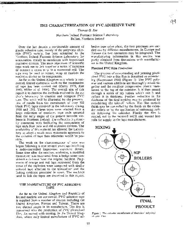 (PDF) Kee Characterization of PVC Tapes