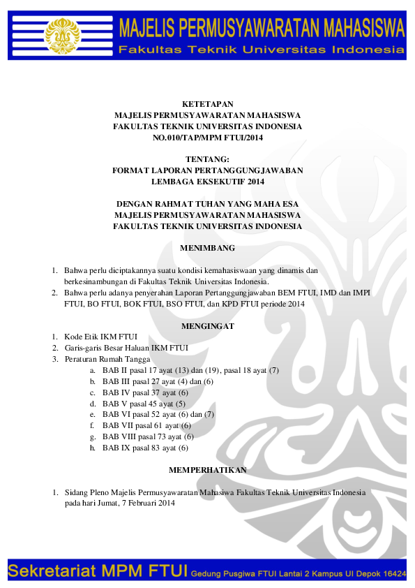 Pdf Tap No 010 Format Laporan Pertanggungjawaban 2014 Tito Nugroho Academia Edu