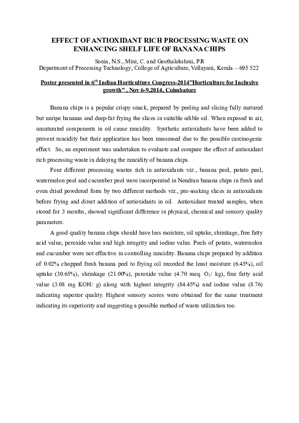 Banana chips essay 08 picture