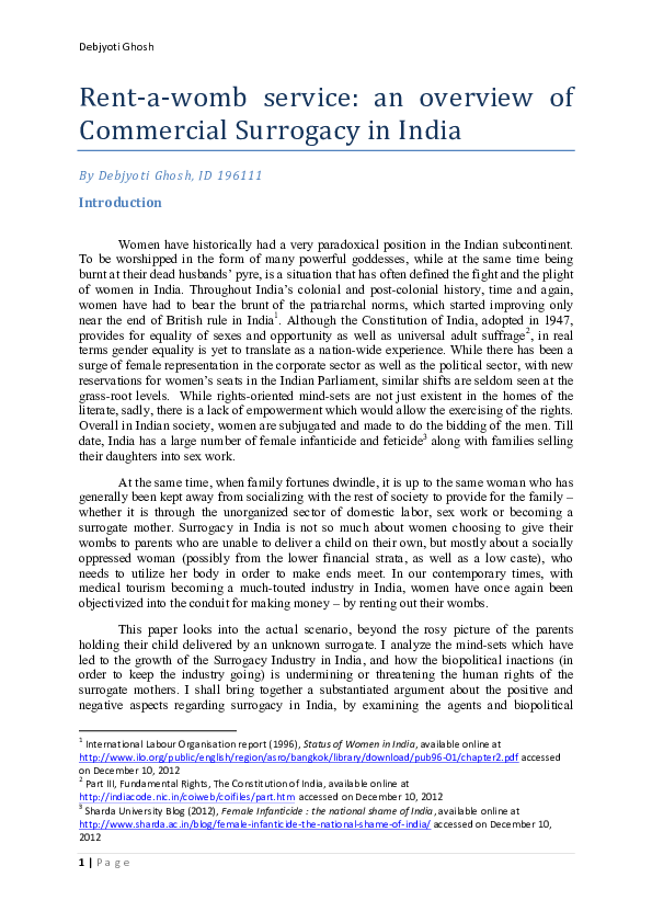 Commercial surrogacy essay picture