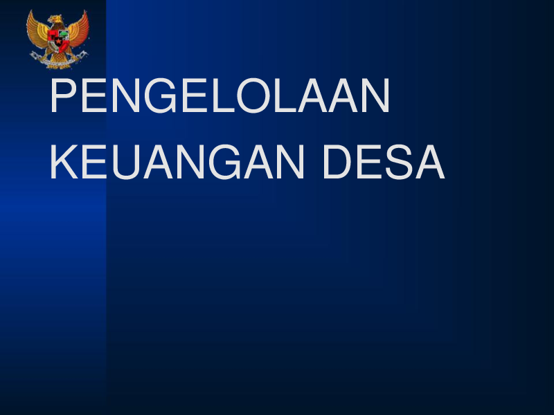 (PPT) PENGELOLAAN KEUANGAN DESA nasrul denanyar