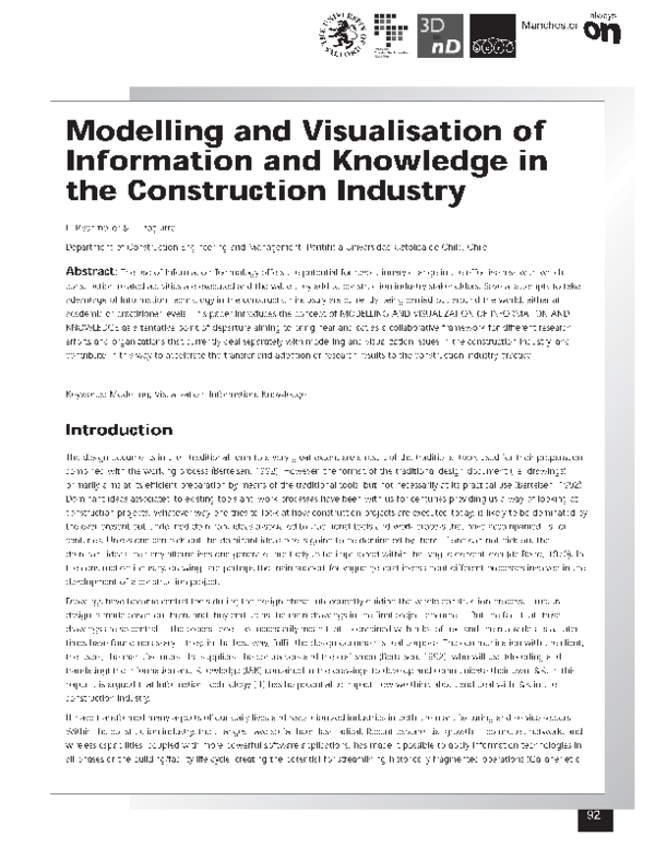 (PDF) Modeling and Visualization of Information and Knowledge in the ...