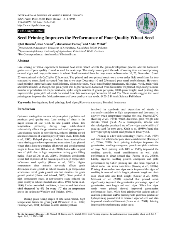 Seed priming thesis picture