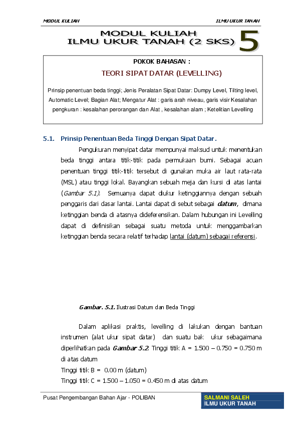 Leveling Juanda Geoteknik Academia Edu