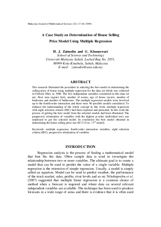 Determination of market price picture