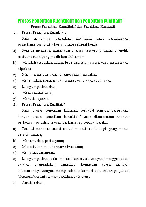 (DOC) Proses Penelitian Kuantitatif dan Penelitian Kualitatif