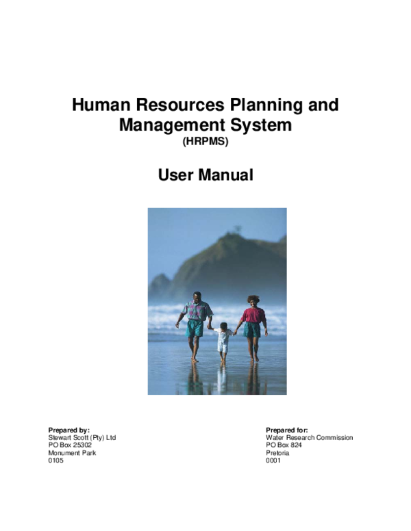 (PDF) Human Resources Planning and Management System User Manual ...