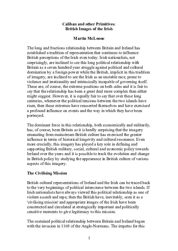 Caliban retamar summary picture