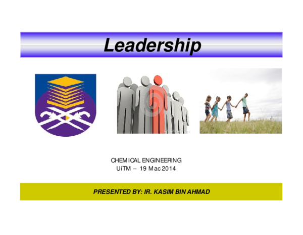 (PDF) Chapter 1 Leadership