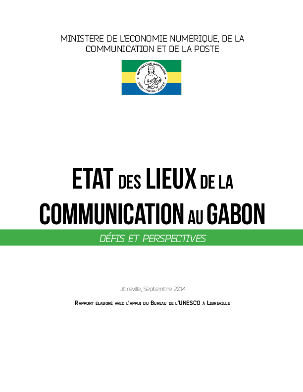 (PDF) Etat des Lieux de la Communication au Gabon : Défis et Perspectives
